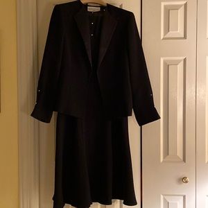 Evening dress and jacket with rhinestone details - Evan Picone